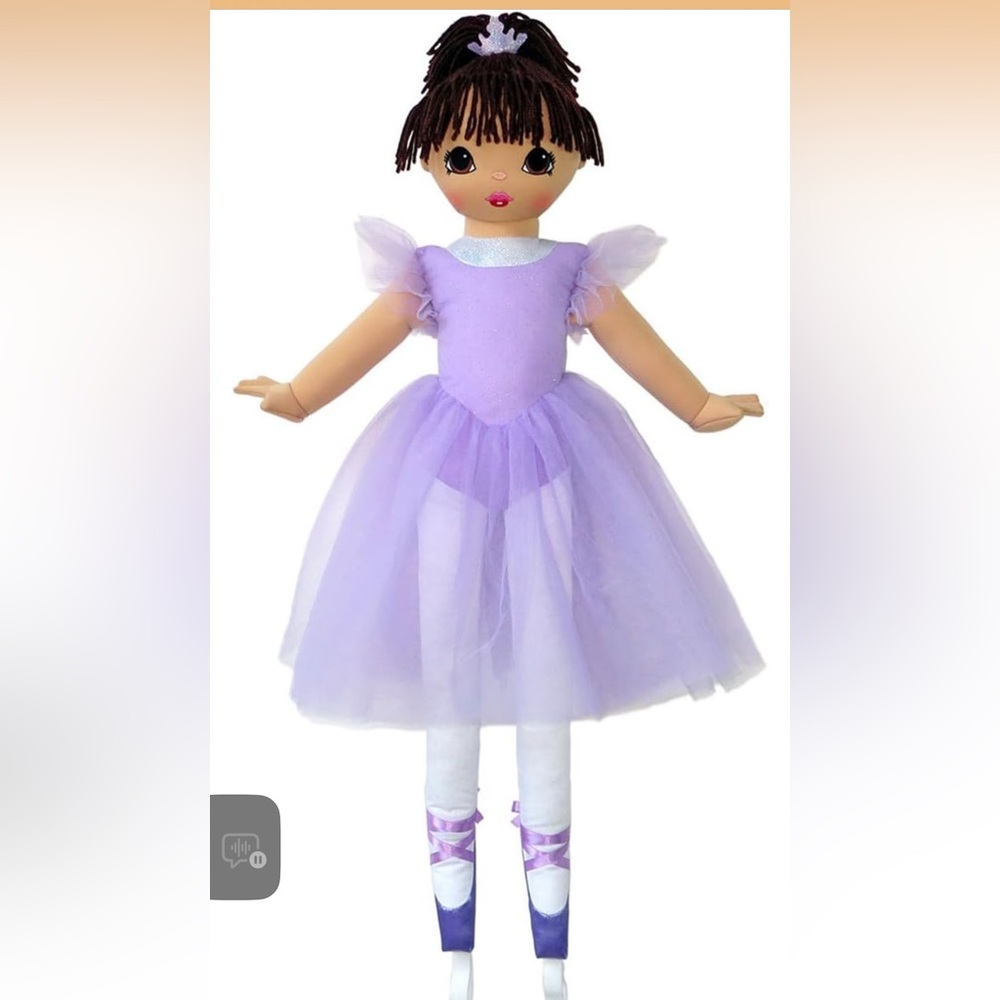 Anico Well Made Play Doll for Children La Bella Ballerina, African American, 36"